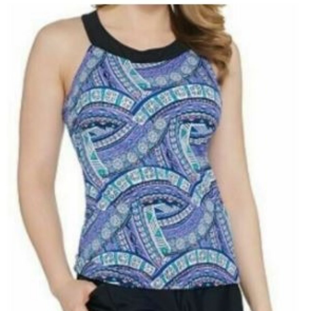 Ocean Dream Signature Tiki Maze Tankini Top Only